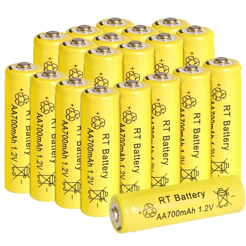 2-20Pcs AA 700mAh 1.2V Ni-MH Rechargeable Batteries