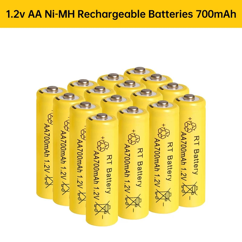 2-20Pcs AA 700mAh 1.2V Ni-MH Rechargeable Batteries