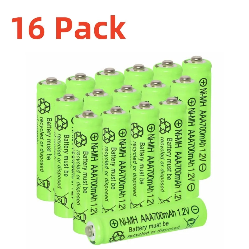 AAA Rechargeable Batteries 700mAh Ni-MH 1.2V – 12 Pack
