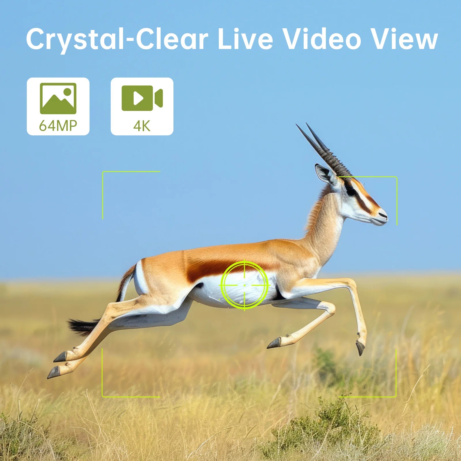 4K 64MP Solar Trail Camera with Night Vision – 0.2s Trigger