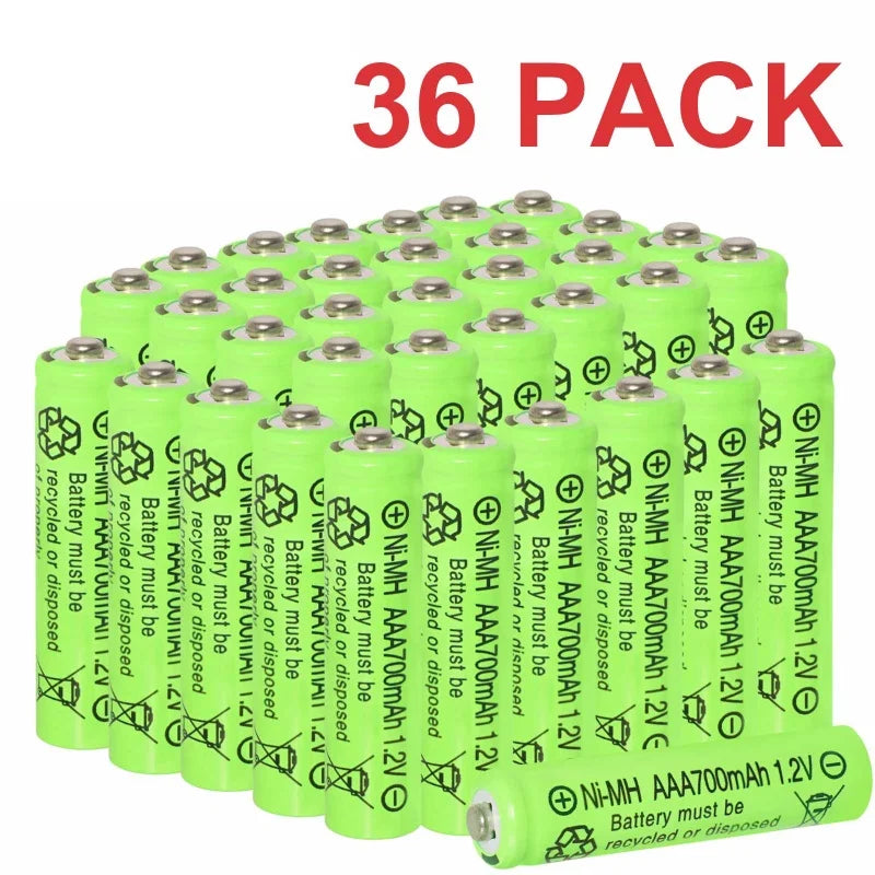 AAA Rechargeable Batteries 700mAh Ni-MH 1.2V – 12 Pack