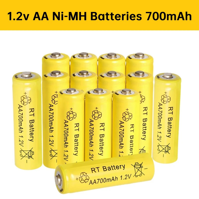 2-20Pcs AA 700mAh 1.2V Ni-MH Rechargeable Batteries