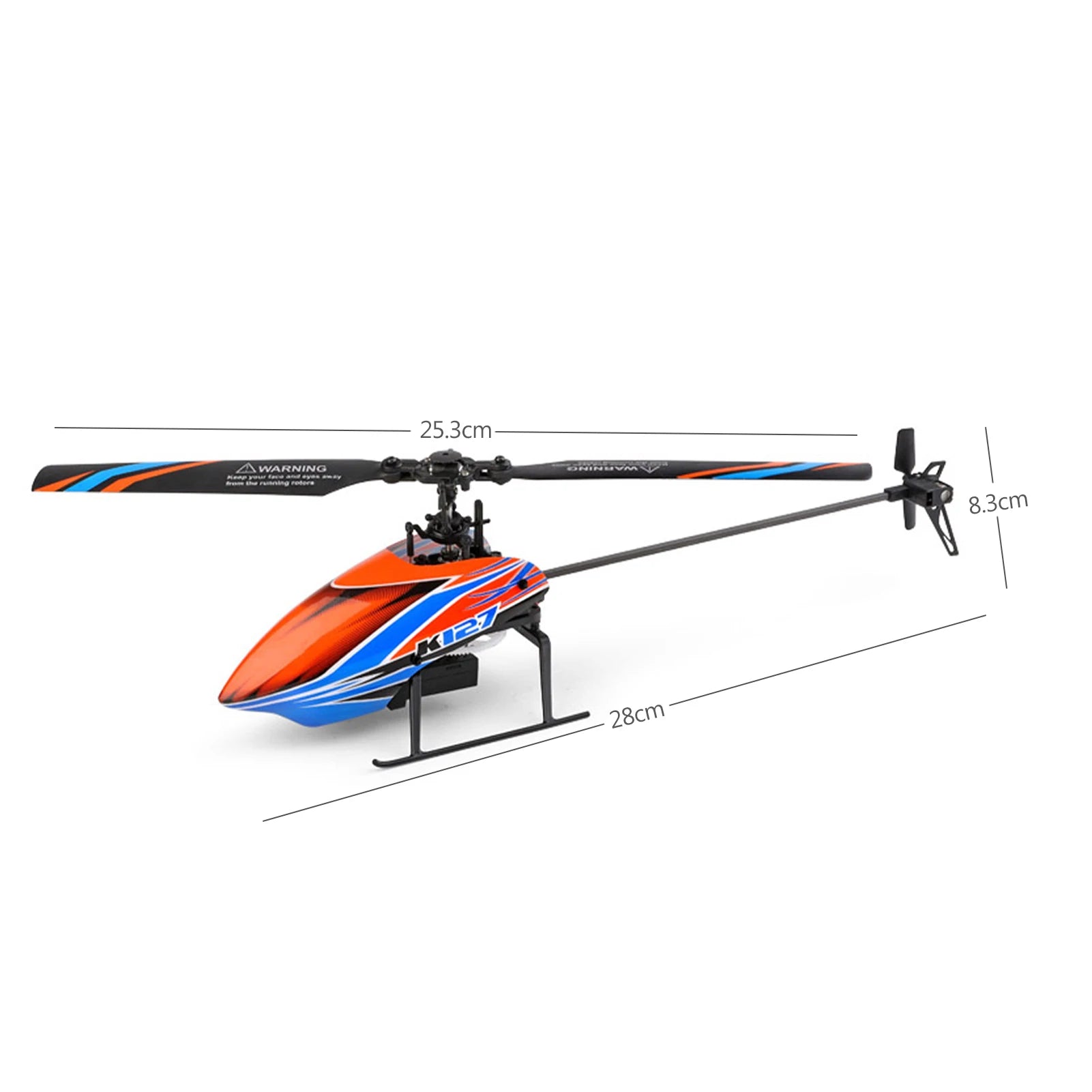 WLtoys K127 Single-Blade RC Helicopter 4CH 6-Axis – RTF Beginner Toy