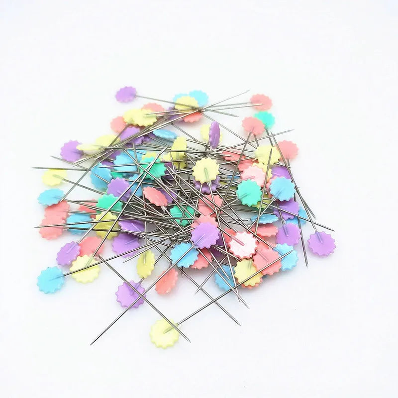 100Pcs Stainless Steel Dressmaking & Embroidery Pins – Sewing Accessories