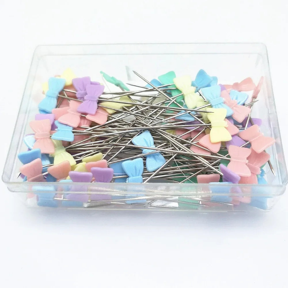 100Pcs Stainless Steel Dressmaking & Embroidery Pins – Sewing Accessories