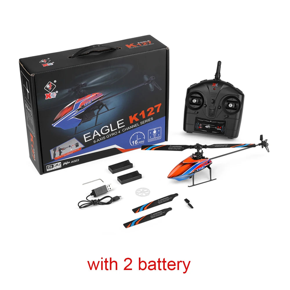 WLtoys K127 Single-Blade RC Helicopter 4CH 6-Axis – RTF Beginner Toy