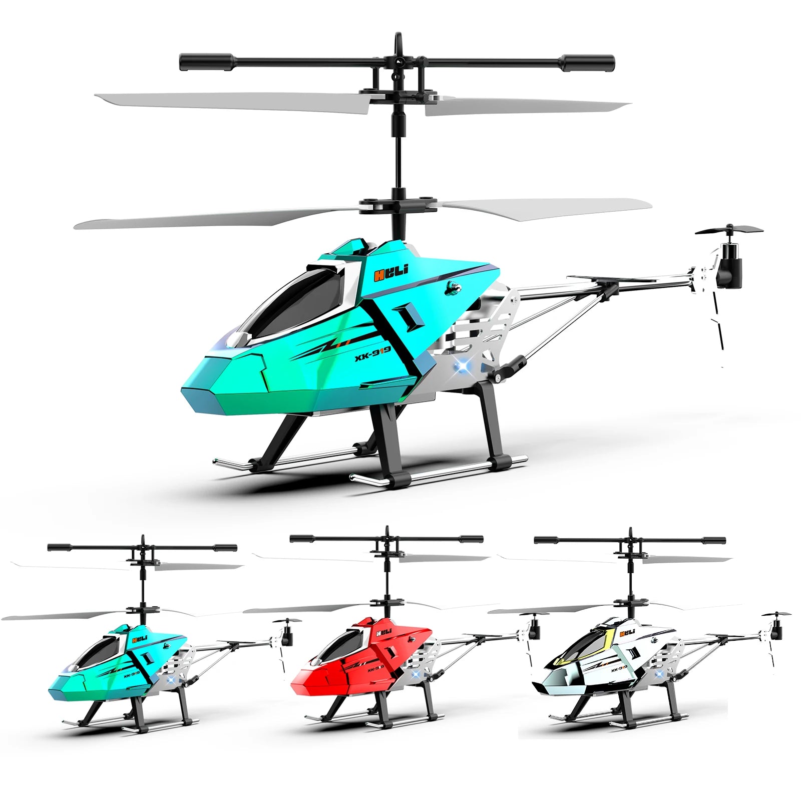 2.4GHz Alloy RC Helicopter 3.5CH with Gyro & LED Lights