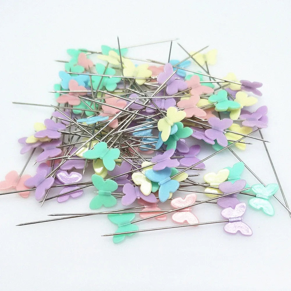 100Pcs Stainless Steel Dressmaking & Embroidery Pins – Sewing Accessories