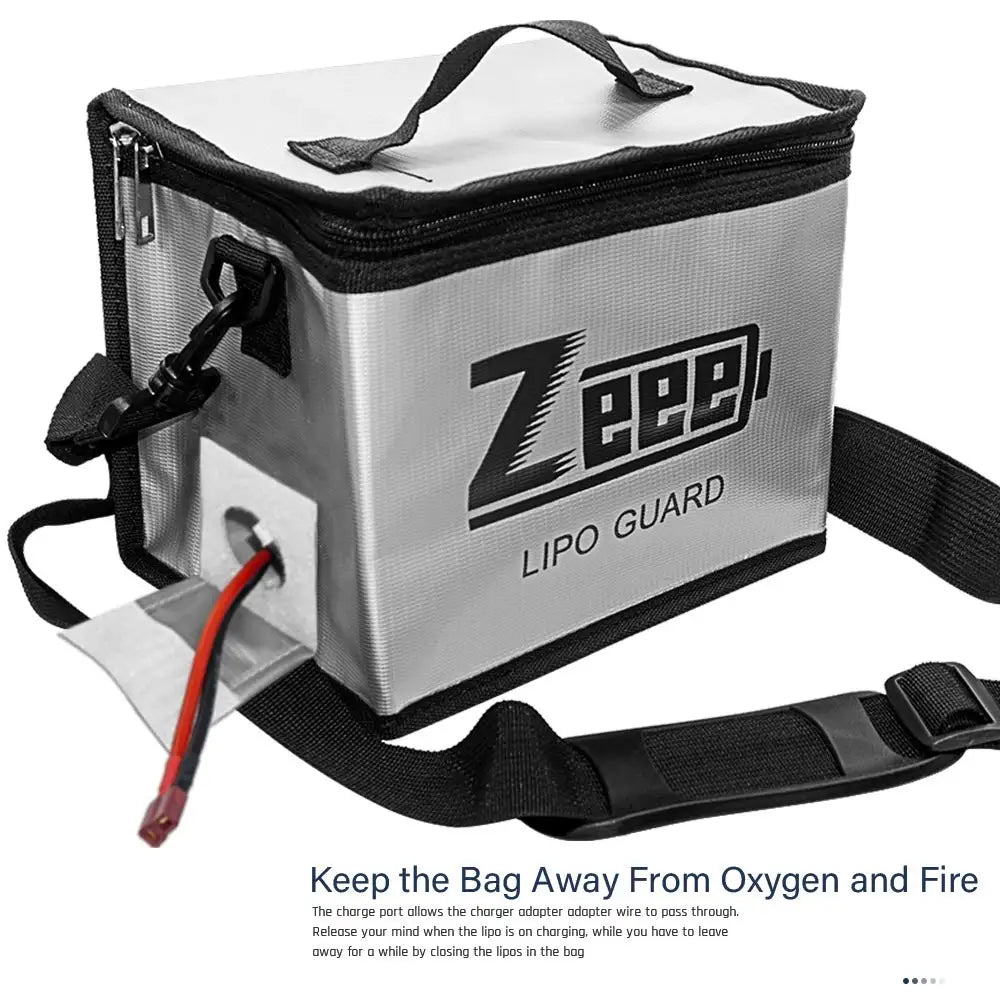 Zeee LiPo Battery Safe Bag Fireproof Explosionproof – 215×145×165mm
