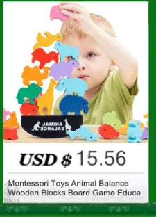 3D Wooden Animal Puzzle – Educational Cognitive Toy for Kids