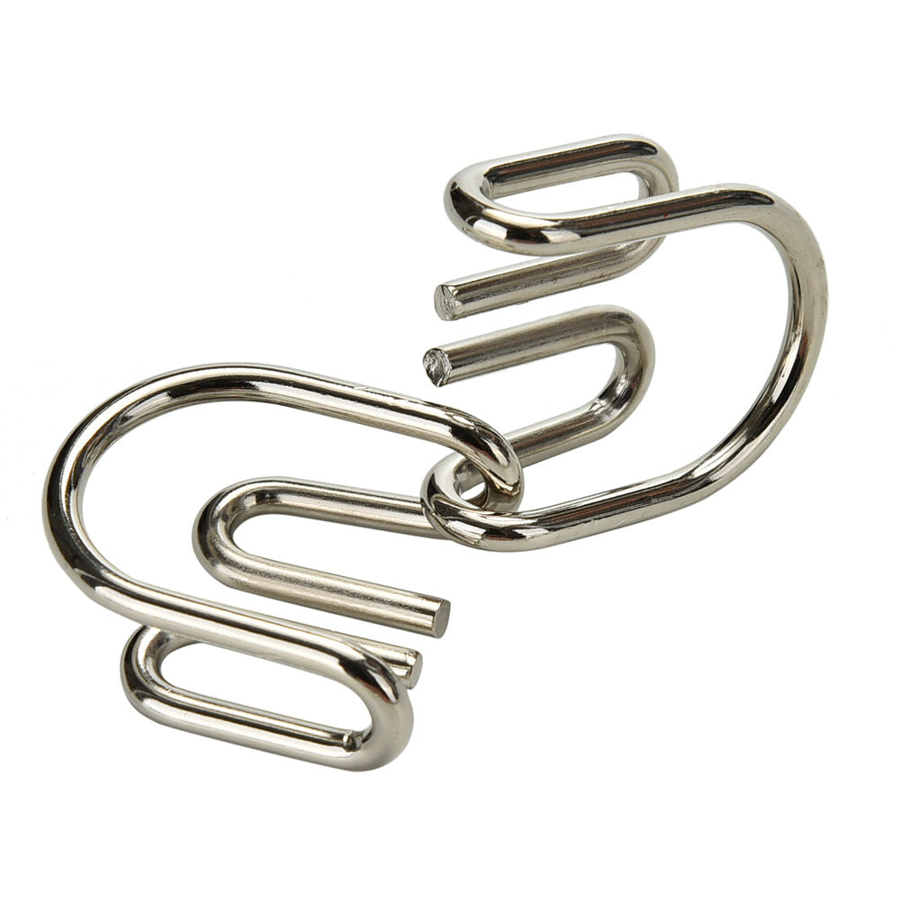 8-Piece Metal IQ Brain Teaser Set – Montessori Wire Puzzles for Kids & Adults