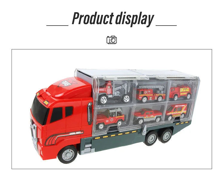 10-in-1 Construction Truck Toy Set – Die-Cast Vehicles for Kids