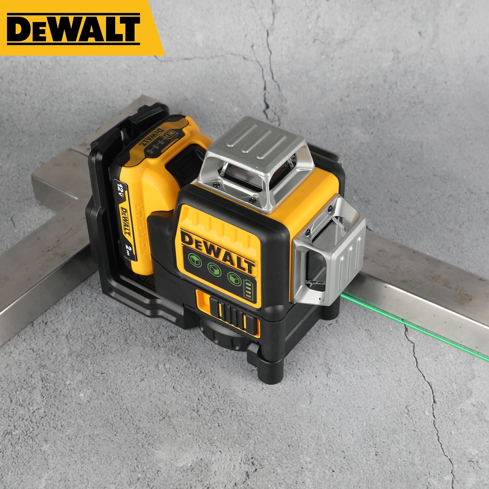 DeWalt DW089LG 12-Line Green Beam Laser Level – 360° 12V