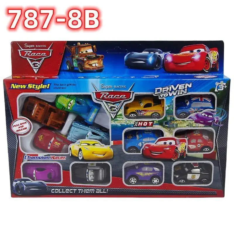 12pcs Disney Pixar Cars Toy Set – Lightning McQueen, Jackson Storm, Mater PVC Model Cars