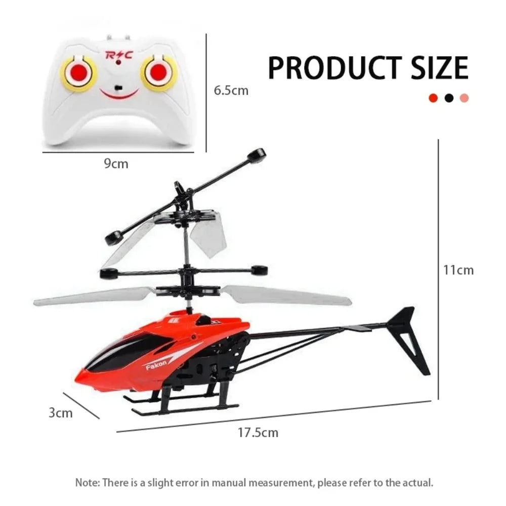 Mini 2-Channel RC Drone – Rechargeable & Anti-Fall
