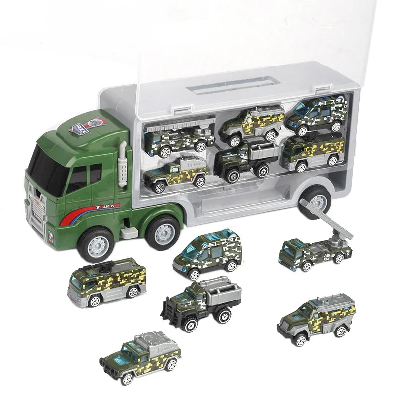 10-in-1 Construction Truck Toy Set – Die-Cast Vehicles for Kids