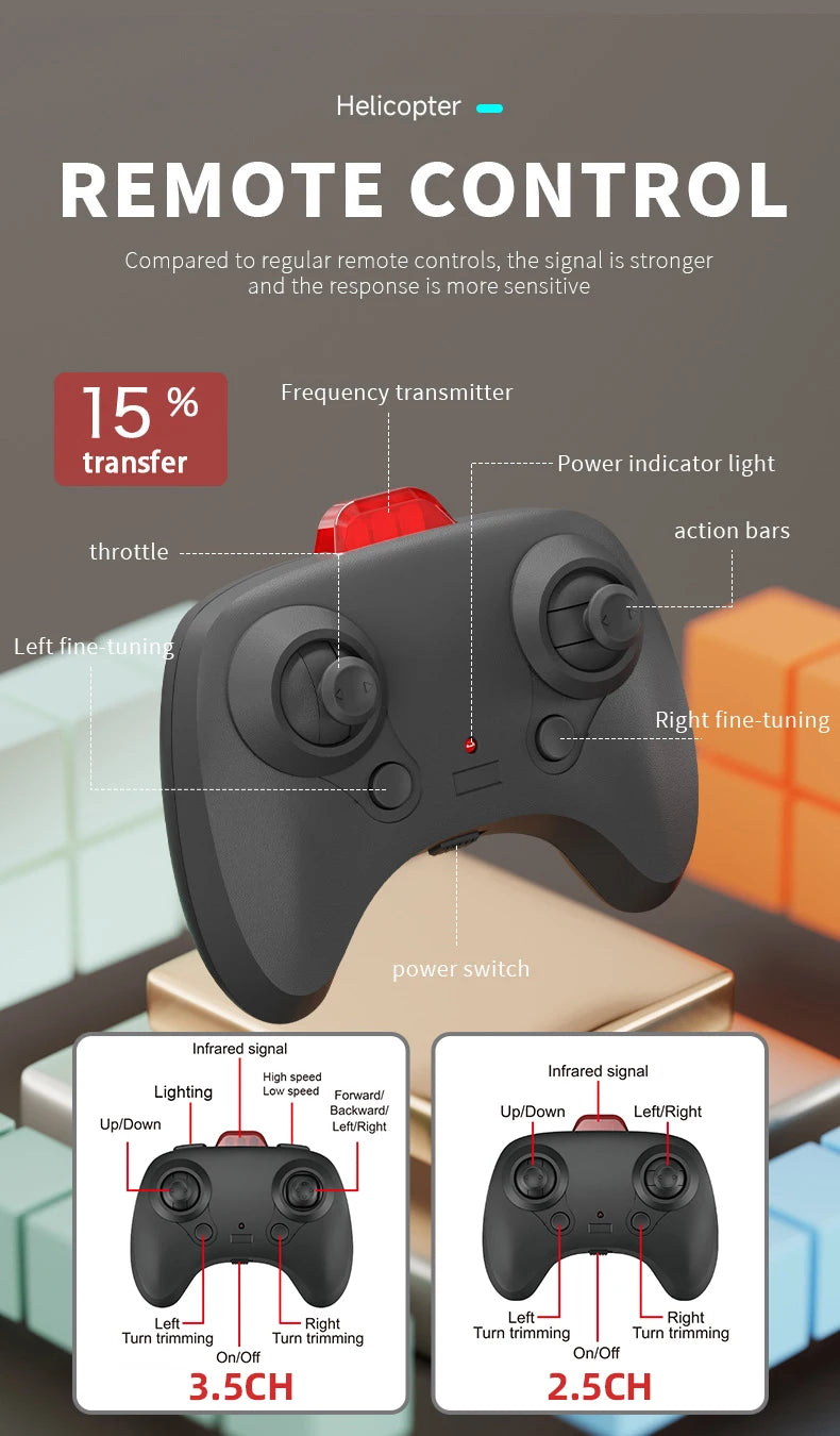 2.5/3.5CH RC Helicopter & Plane with Lights – 2.4G Remote Control