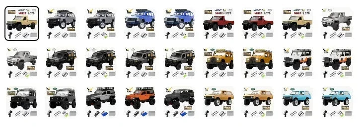 MN82/MN82S 1/12 RC Car 4x4 Off-Road Crawler – Toyota Style