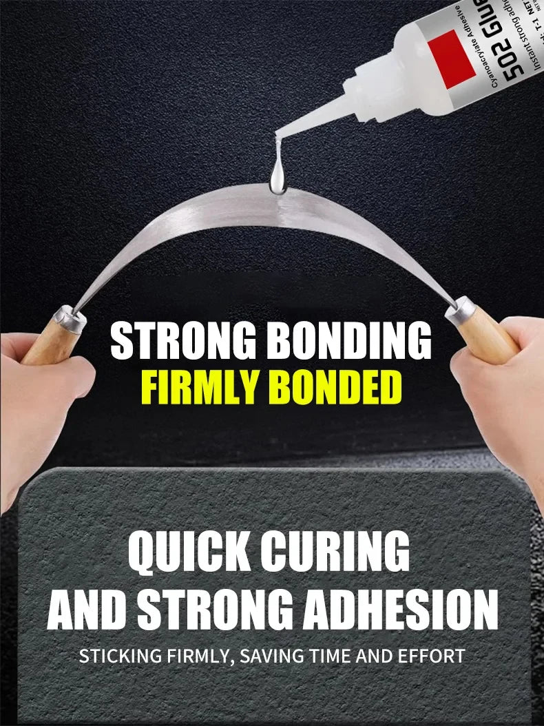 LOOLIFL Super Glue 502 – Instant Quick-Drying Strong Bond Adhesive for Leather, Rubber, Wood & Metal (1–5pcs)