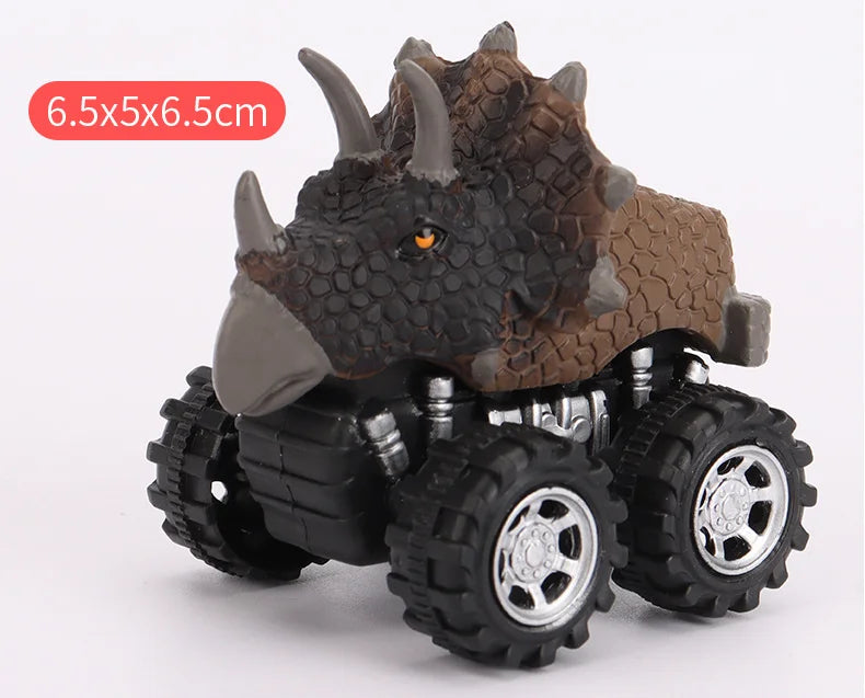 Dinosaur Pull-Back Mini Monster Trucks – Toy Car Set for Kids