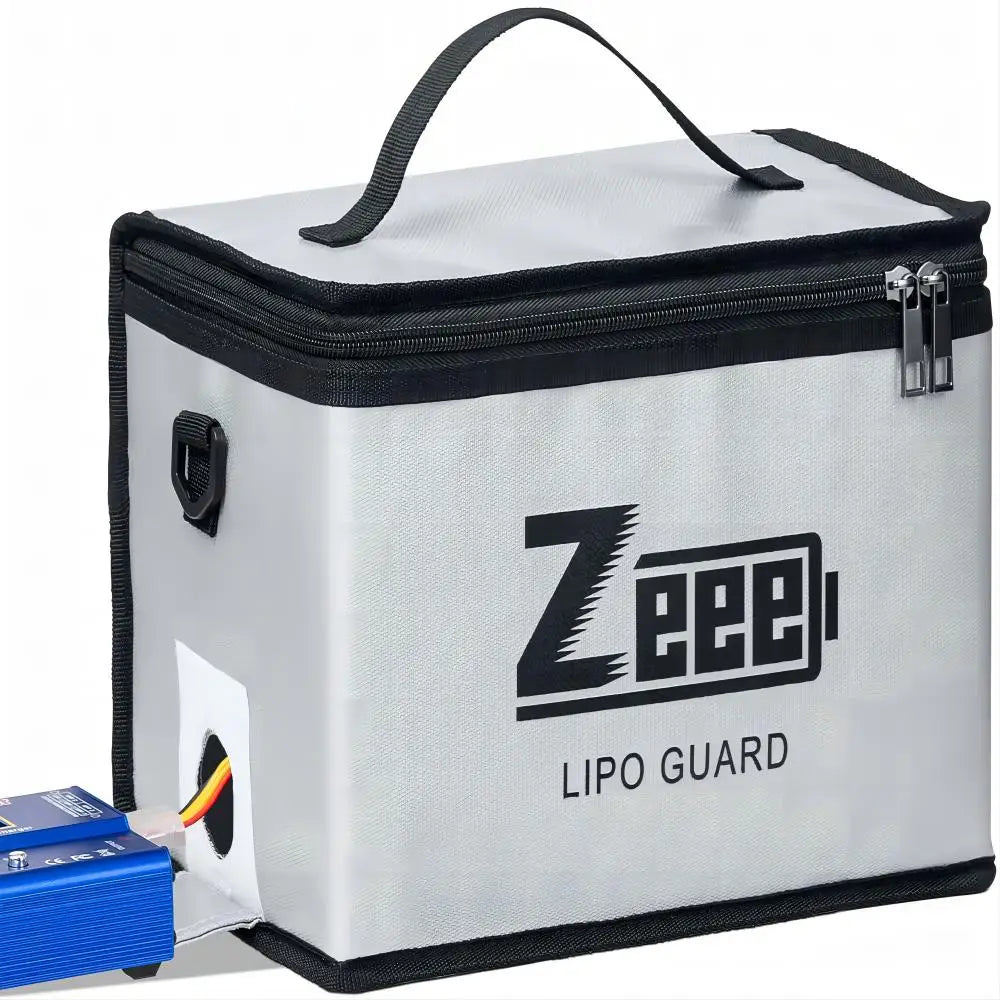 Zeee Lipo Fireproof Battery Safety Bag – 10 Cells, Large Capacity