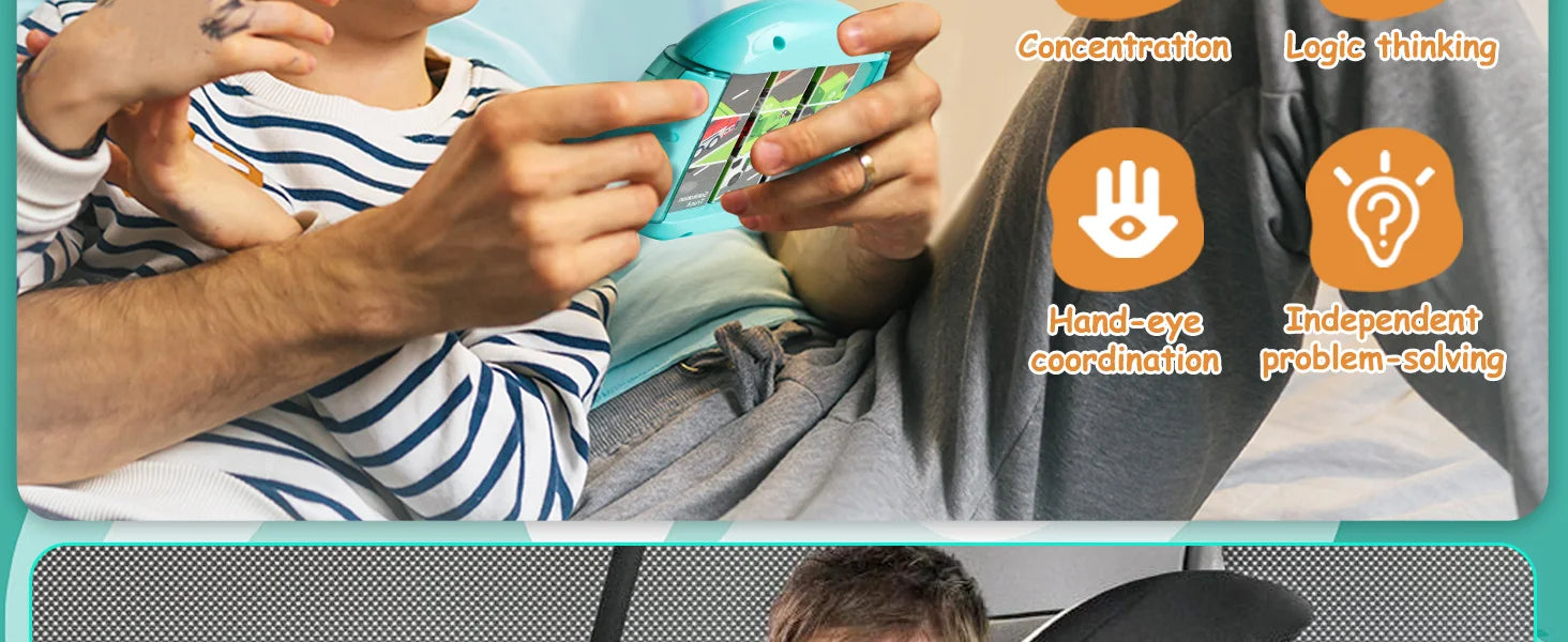 4-in-1 Rotating Puzzle – Fidget Toy for Kids Ages 3+