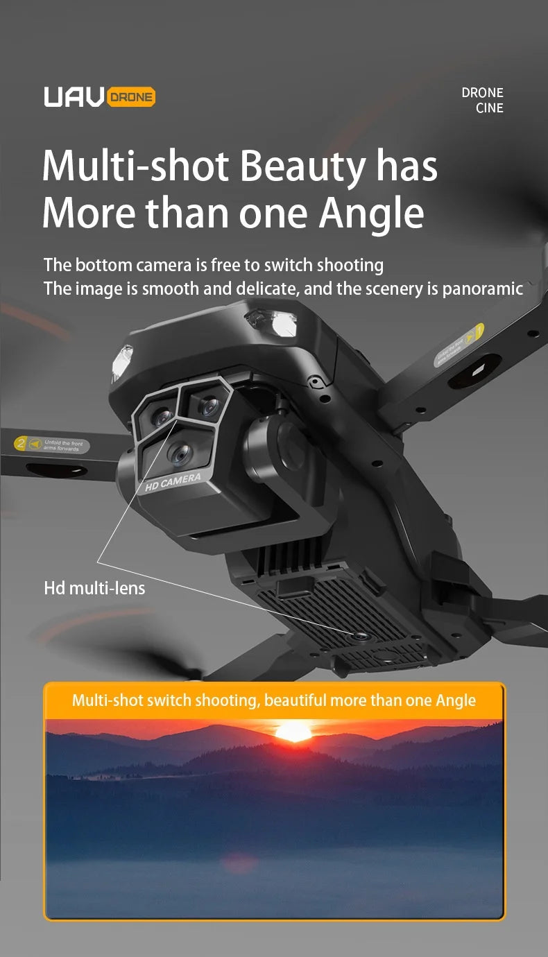 UVA P20 Drone – 8K HD Camera, 3-Axis Gimbal GPS Quadcopter