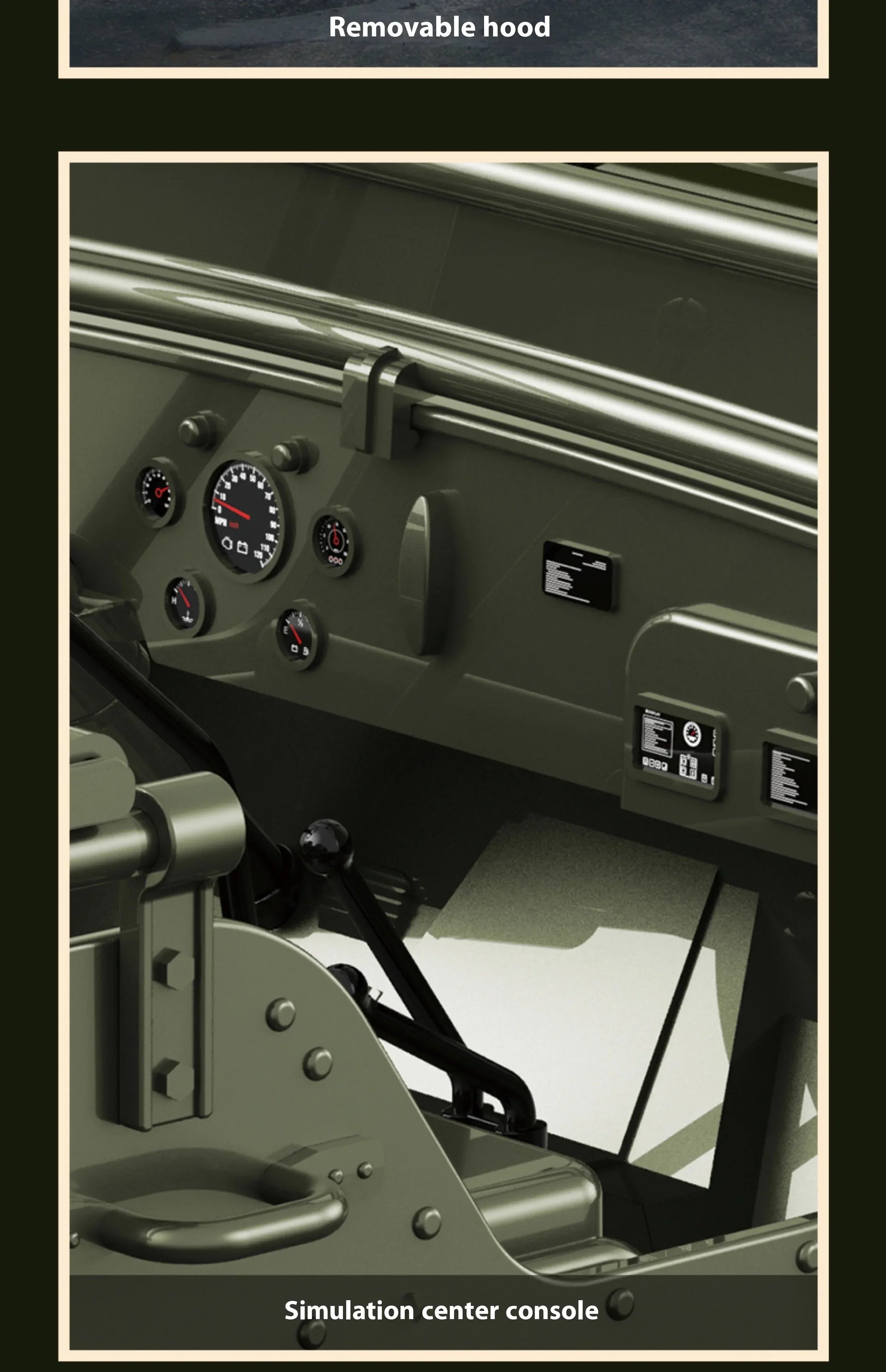 JJRC C8815 RC Jeep Willys 1/12 4WD Military Crawler Truck RTR