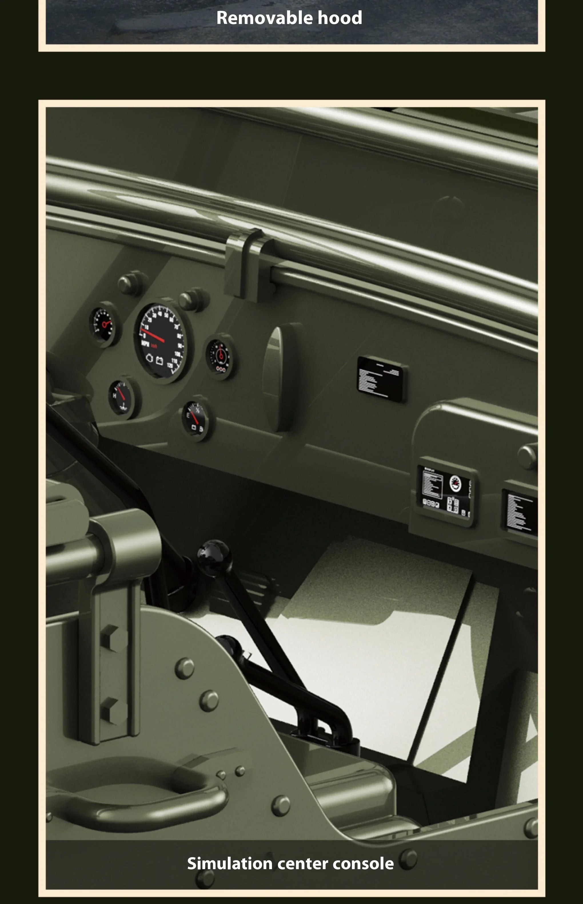 JJRC C8815 RC Jeep Willys 1/12 4WD Military Crawler Truck RTR