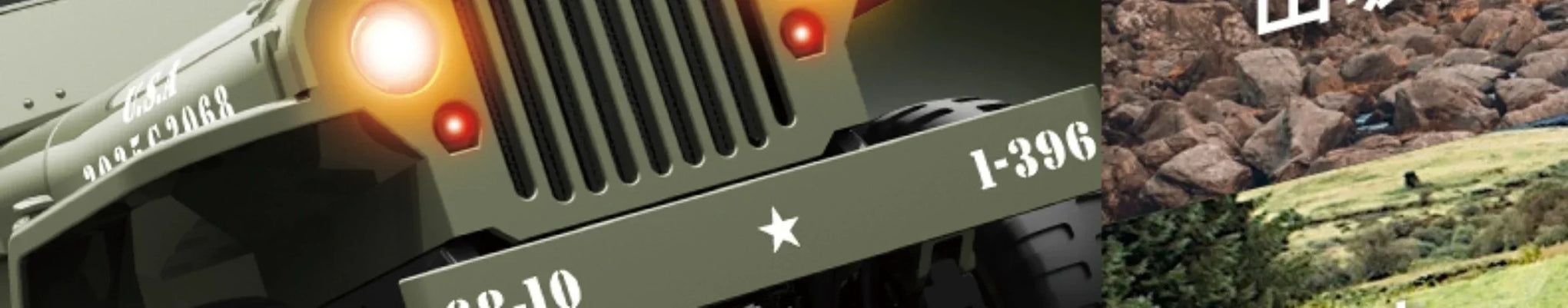 JJRC C8815 RC Jeep Willys 1/12 4WD Military Crawler Truck RTR