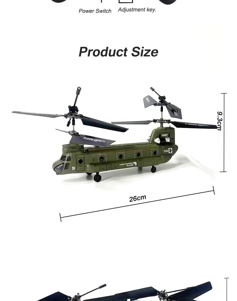 S026H RC Helicopter – Double Propeller Fixed-Height Toy