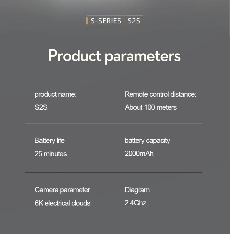 S2S Mini Drone 4K/8K HD Camera Foldable Quadcopter with Obstacle Avoidance