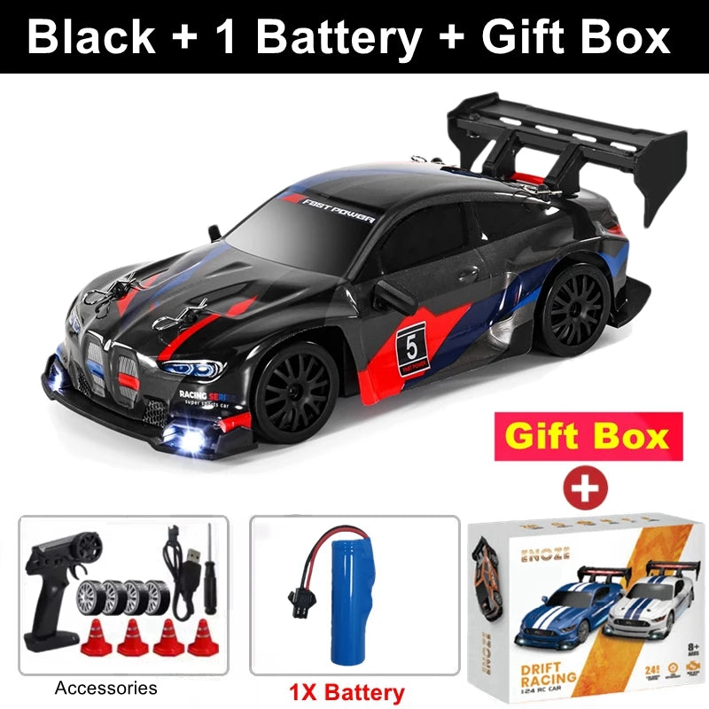 4WD RC Drift Car with LED – High Speed Racing RTR