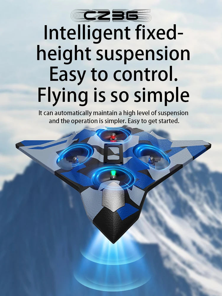 CZ36 Foam RC Glider Plane – Stunt Throw & Fly Toy