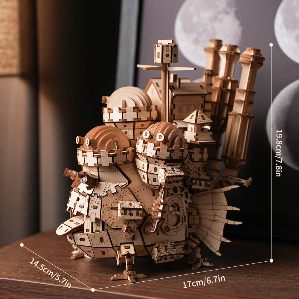 Creative Castle 3D Wooden Puzzle – DIY Model Kit for Kids & Adults