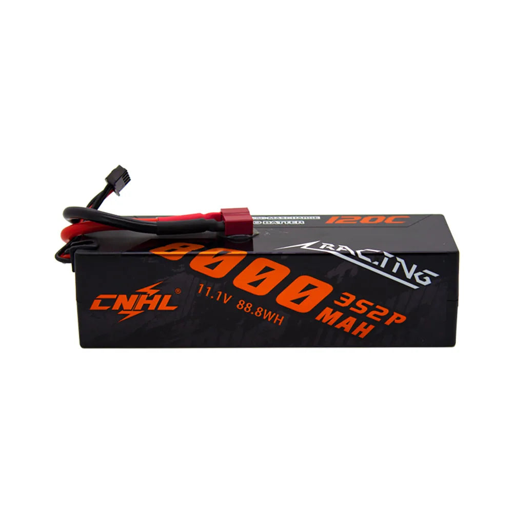 CNHL Lipo Battery 3S/4S 5600-8000mAh 11.1V/14.8V Hard Case with T EC5 Plug
