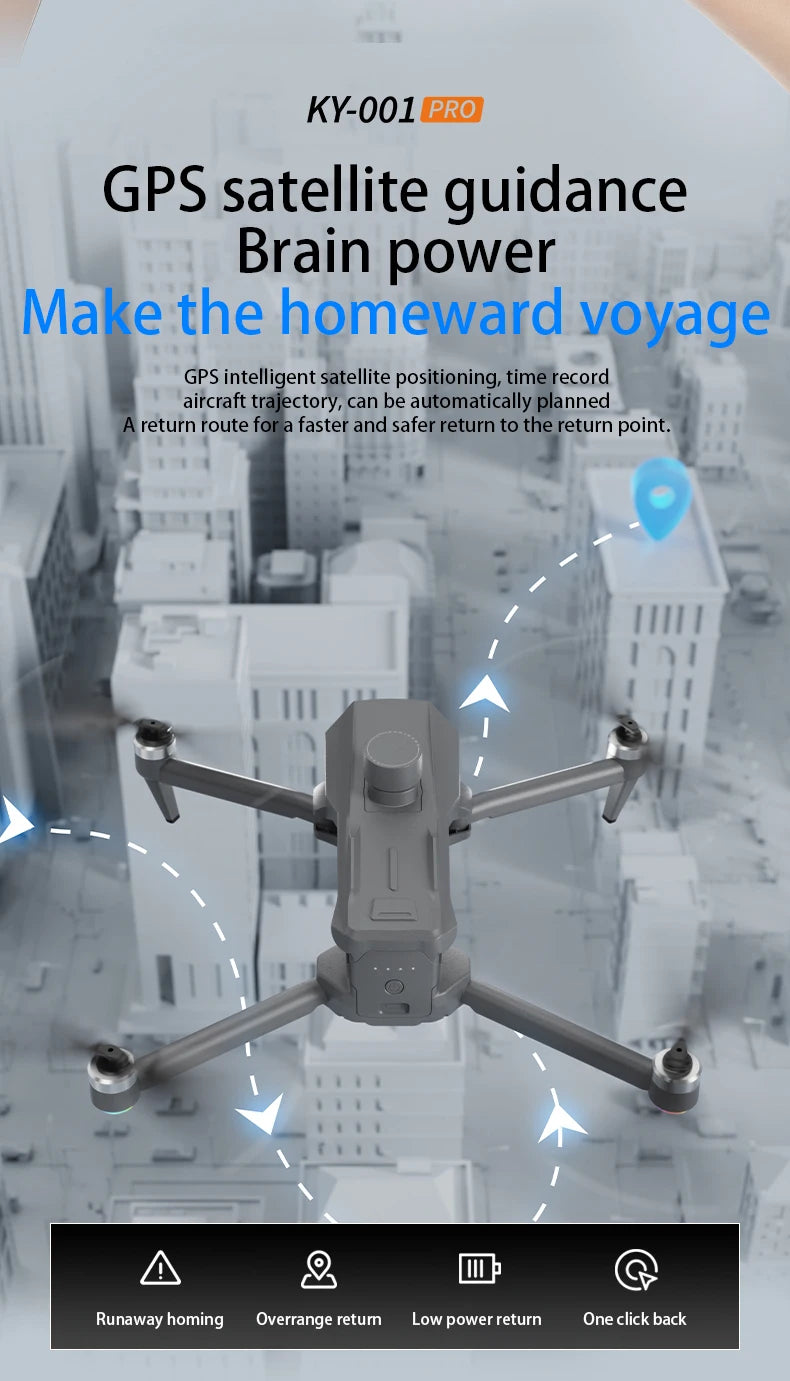 KY-001 PRO Hang 800g GPS Drone – 8K Camera, 3-Axis Gimbal, 20KM Range