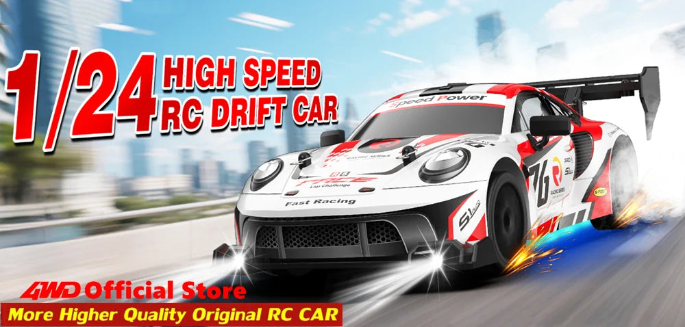 4WD RC Drift Car with LED – High Speed Racing RTR