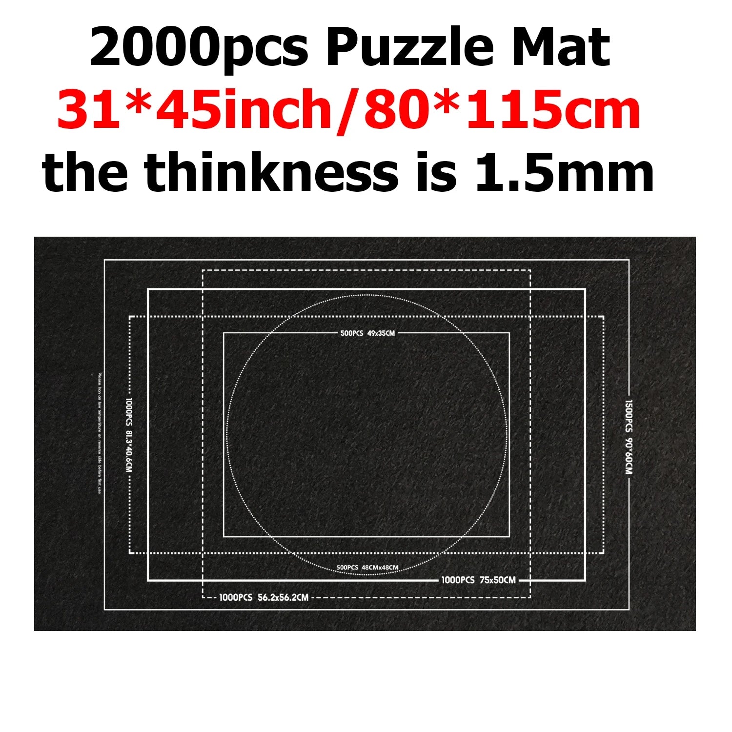 Puzzle Storage Mat – Roll-Up Bag for 1000–3000 Piece Puzzles