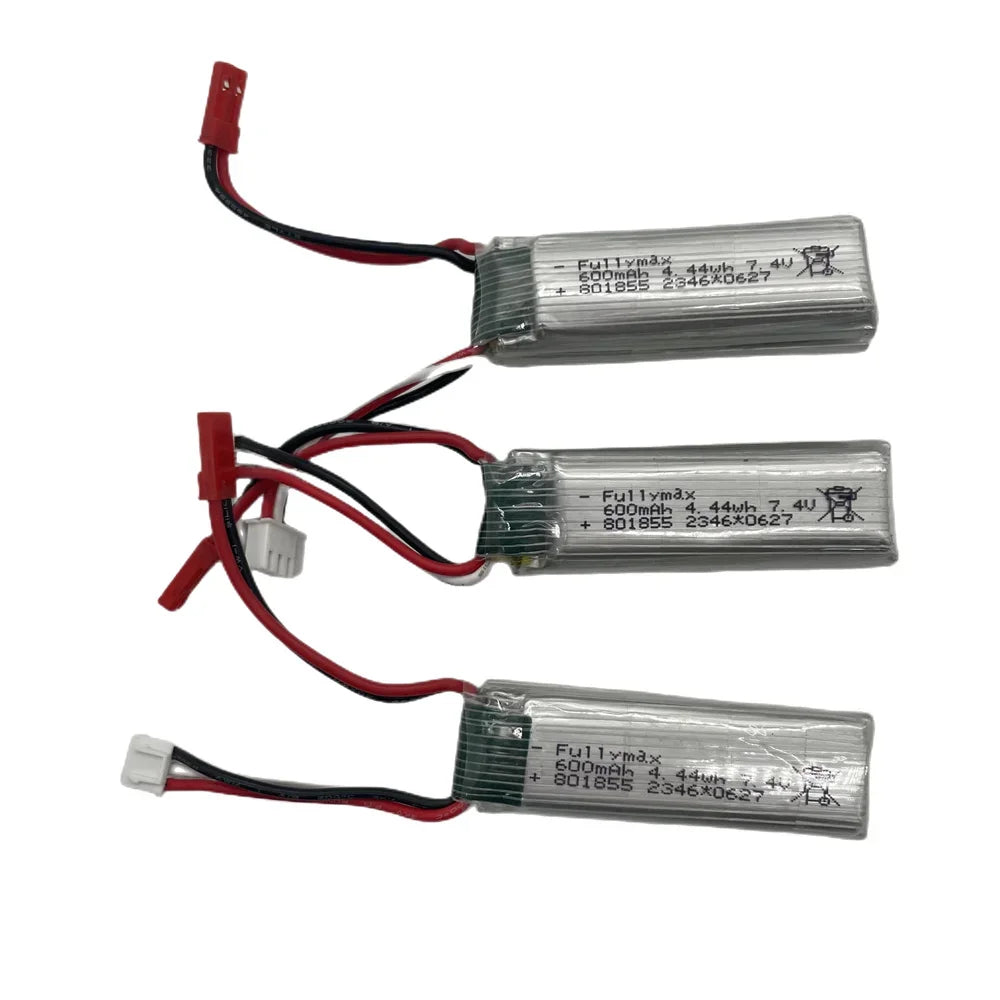 7.4V 600mAh LiPo Battery for WLtoys/XK RC Airplanes
