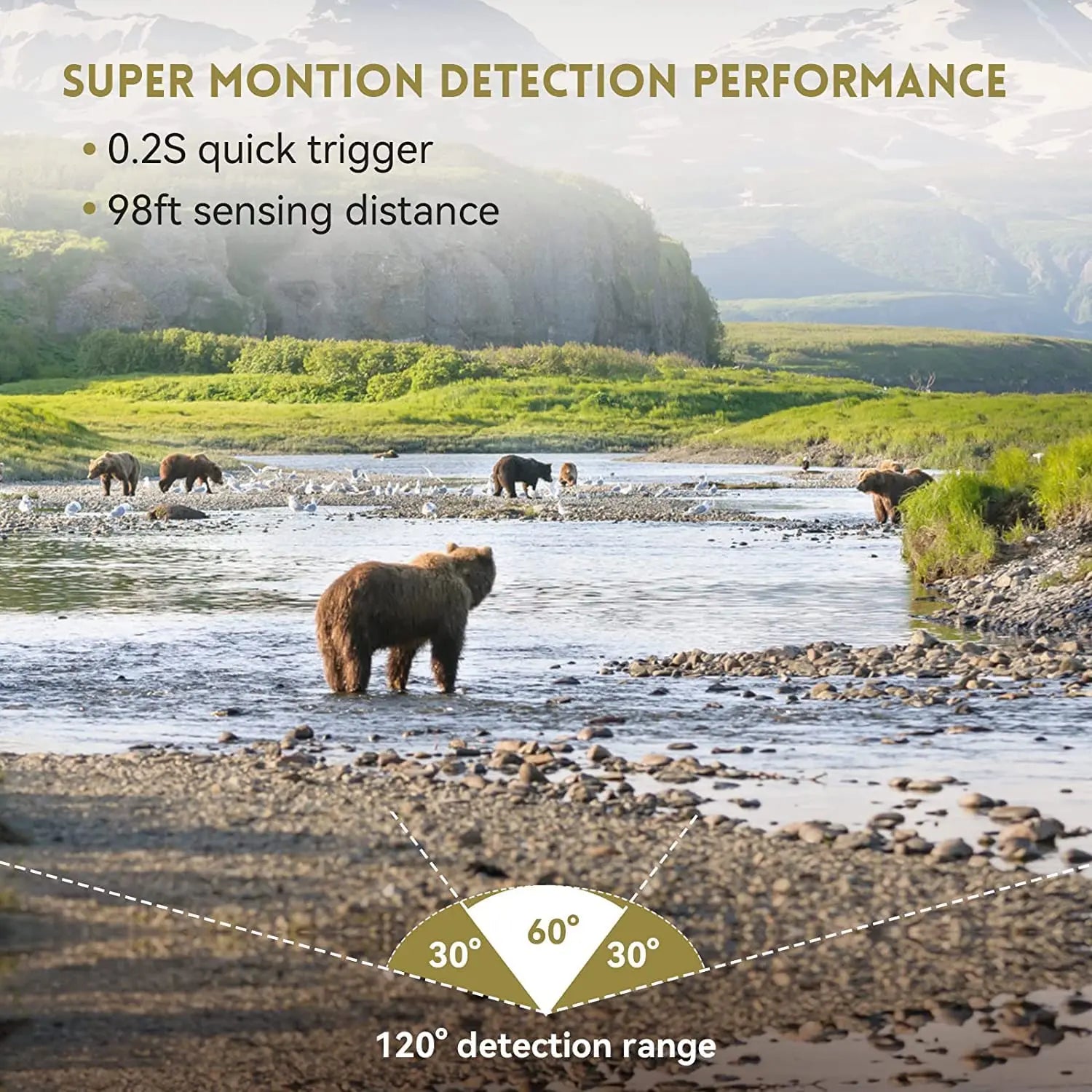 30MP 2K Solar Trail Camera with Infrared Night Vision