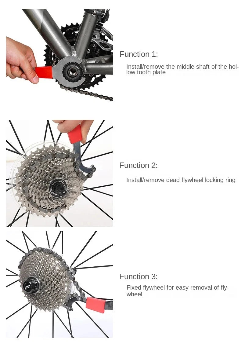 Bicycle Repair Tool Kit – Chain Breaker, Crank Puller, Pedal Remover, Bike Tools Set for MTB & Road Cycling