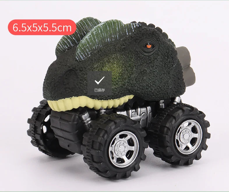 Dinosaur Pull-Back Mini Monster Trucks – Toy Car Set for Kids