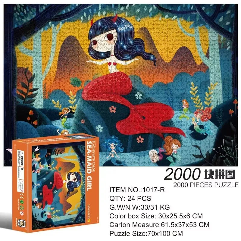 2000-Piece Landscape Jigsaw Puzzle – Educational Game for Kids & Children