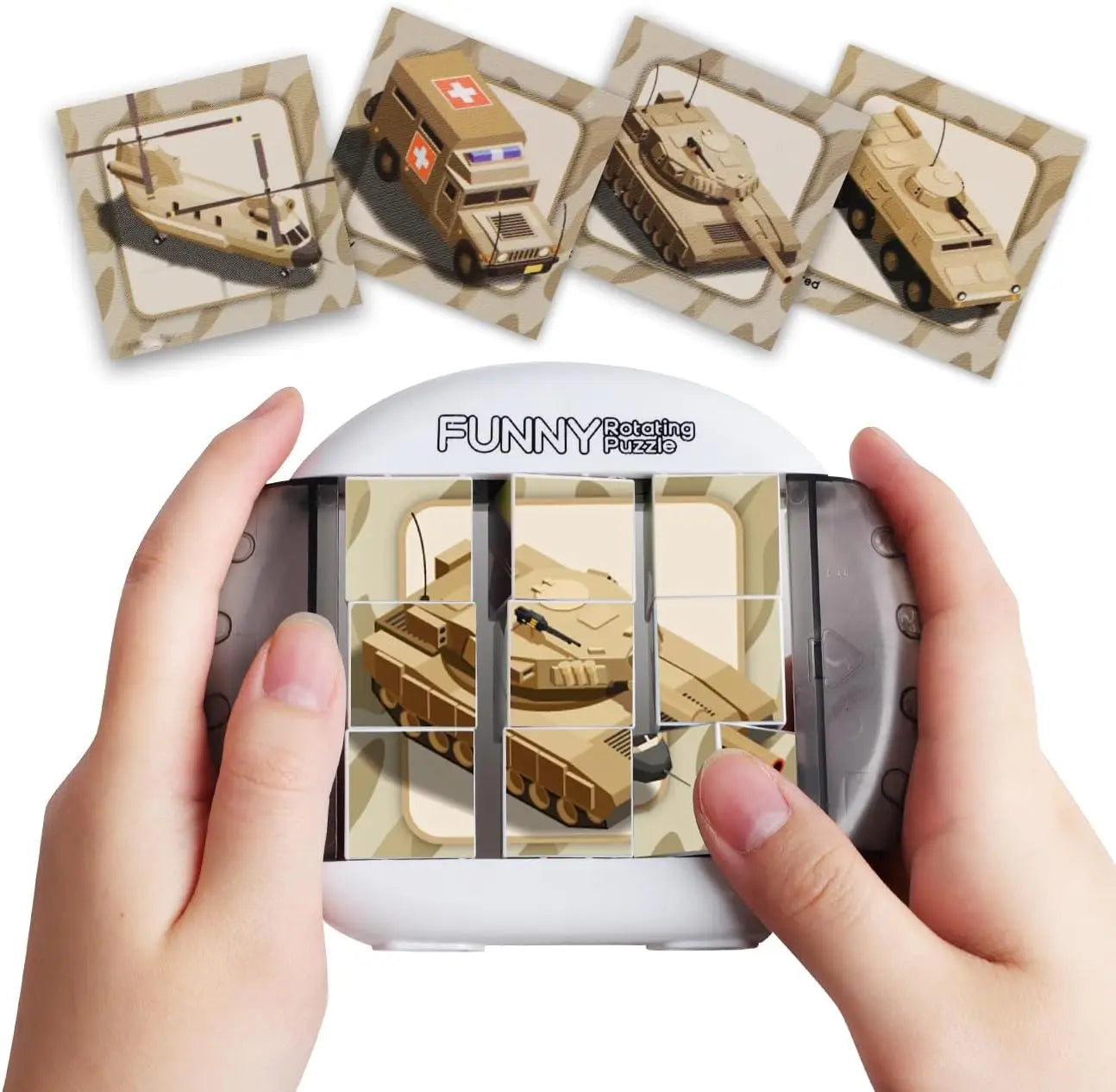 4-in-1 Rotating Puzzle – Fidget Toy for Kids Ages 3+