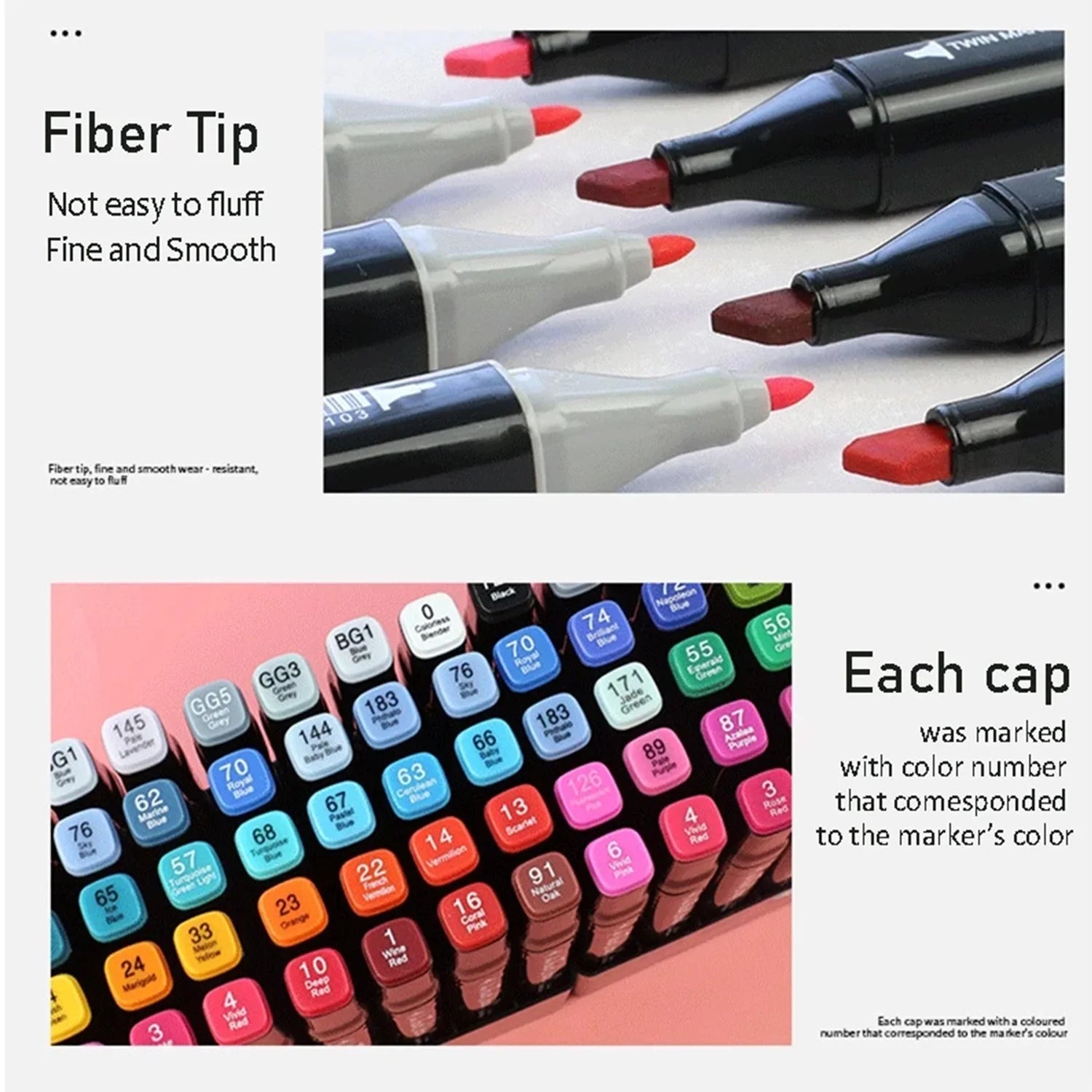 Double Tip Permanent Art Marker Pens – 24–168 Colors