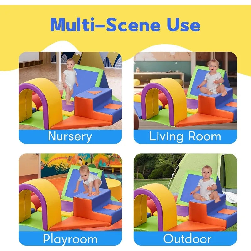 11-Piece Toddler Climbing Toys – Soft Foam Indoor Play Set