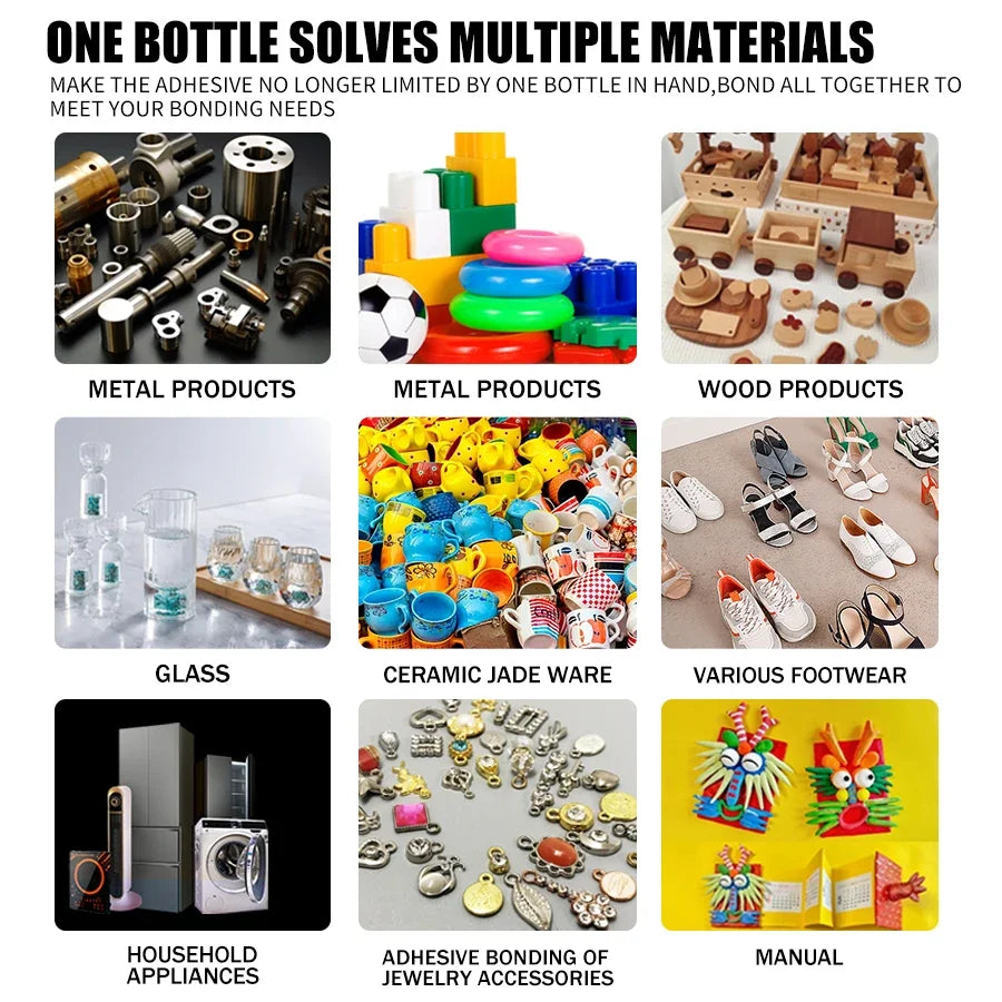 LOOLIFL Super Glue 502 – Instant Quick-Drying Strong Bond Adhesive for Leather, Rubber, Wood & Metal (1–5pcs)