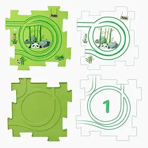 Puzzle Racer Car Track Set – Montessori Brain Toy for Kids Ages 3–6