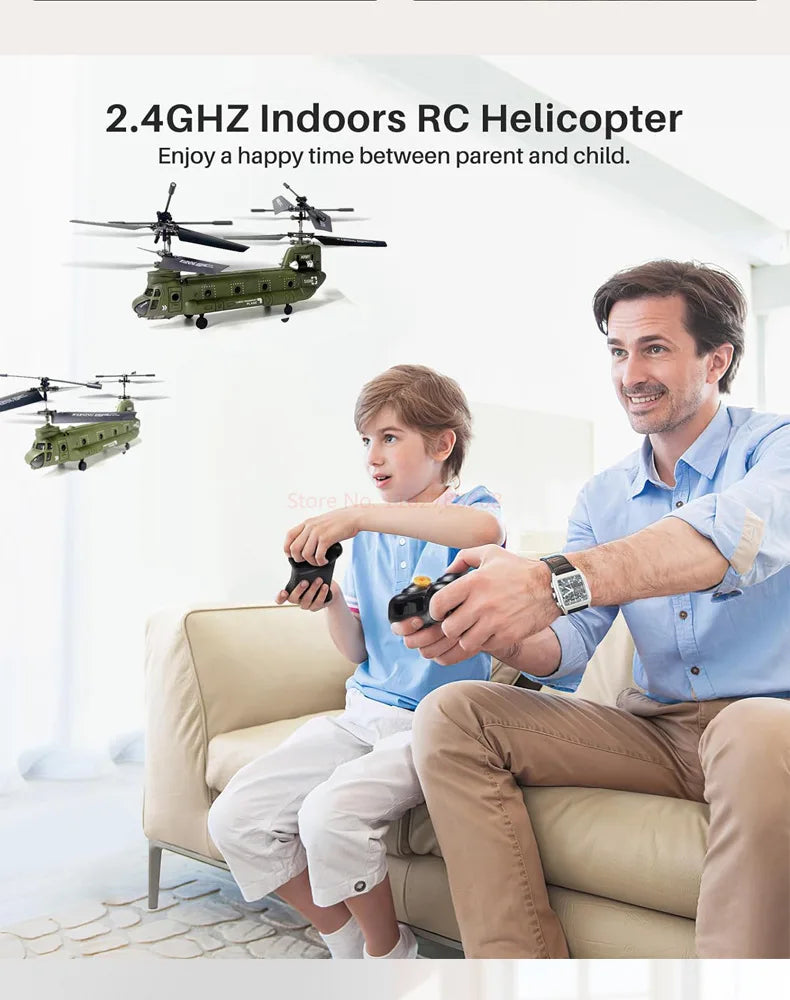 S026H RC Helicopter – Double Propeller Fixed-Height Toy